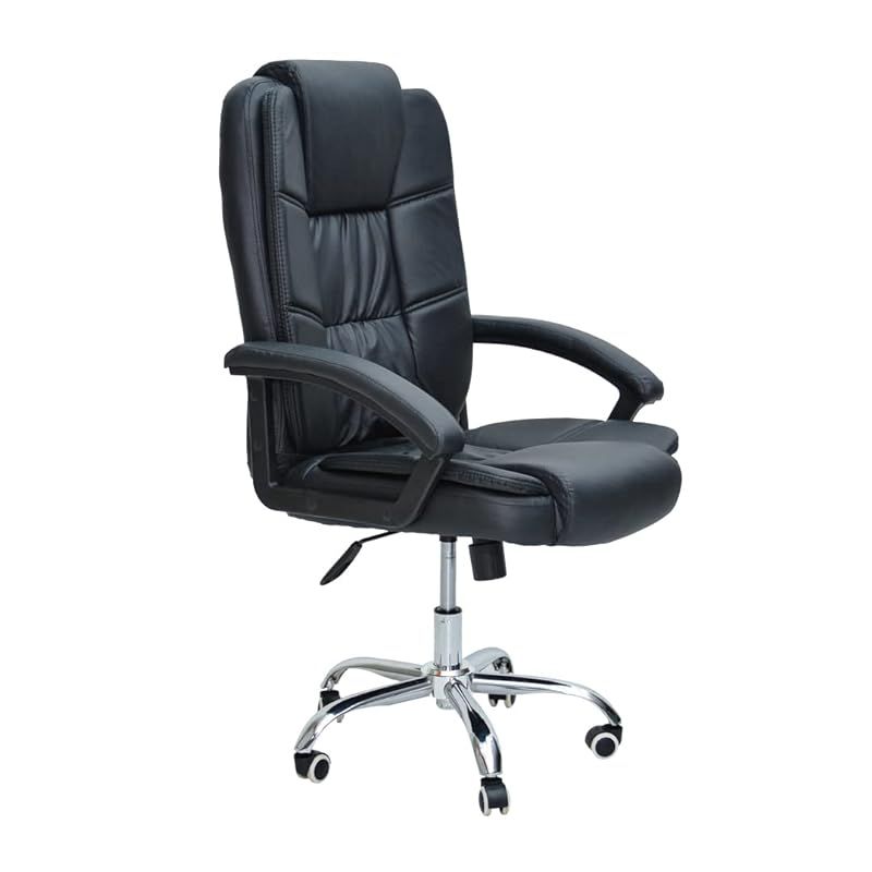 Boss Executive Office Chair Steel Structure, PU Leather 360Â° Swivel Desk Gaming Chair High Back & Adjustable Height Computer Table Chair, Soft Foam Gaming Study Chair Lumbar Support  KC98