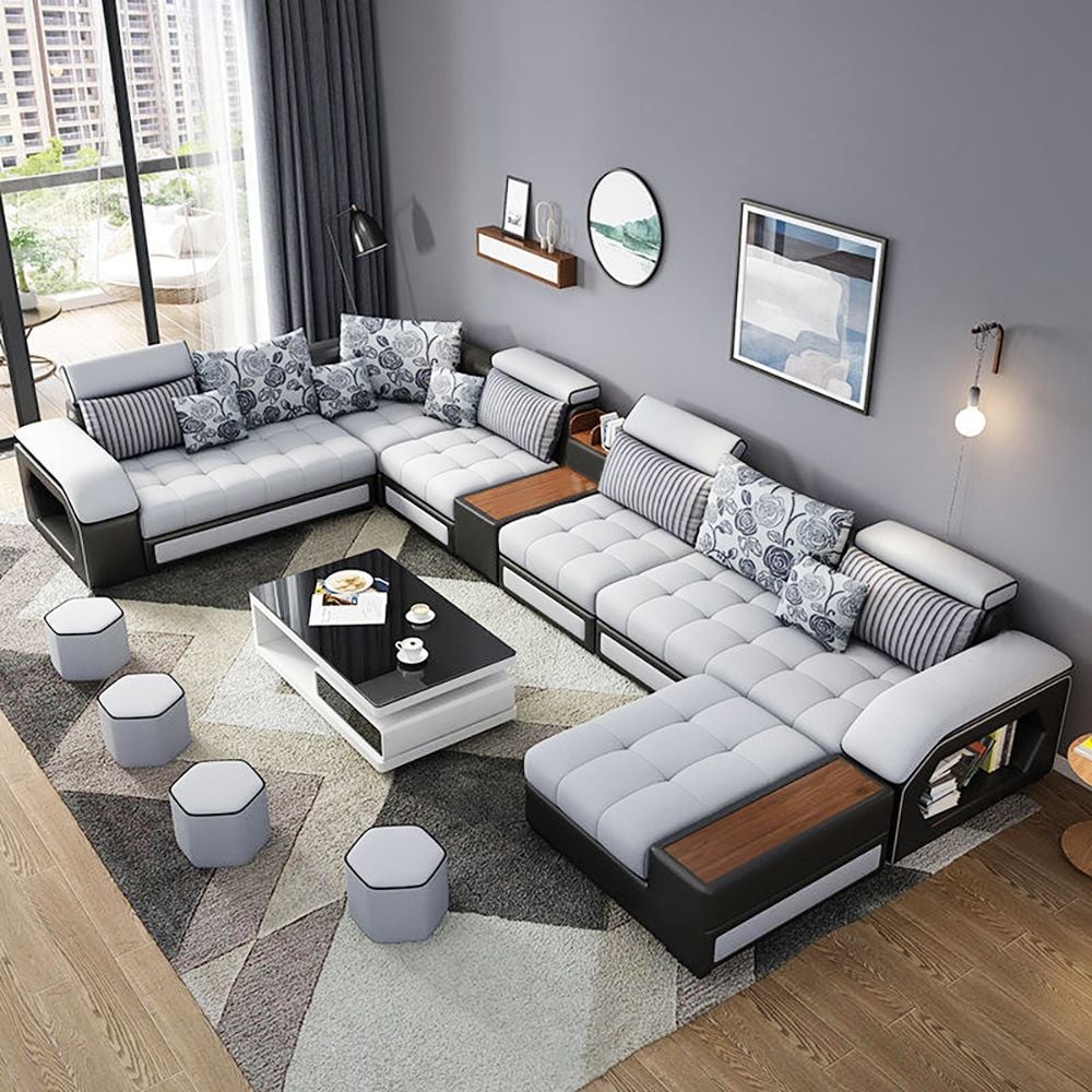 7 foot sectional deals sofa