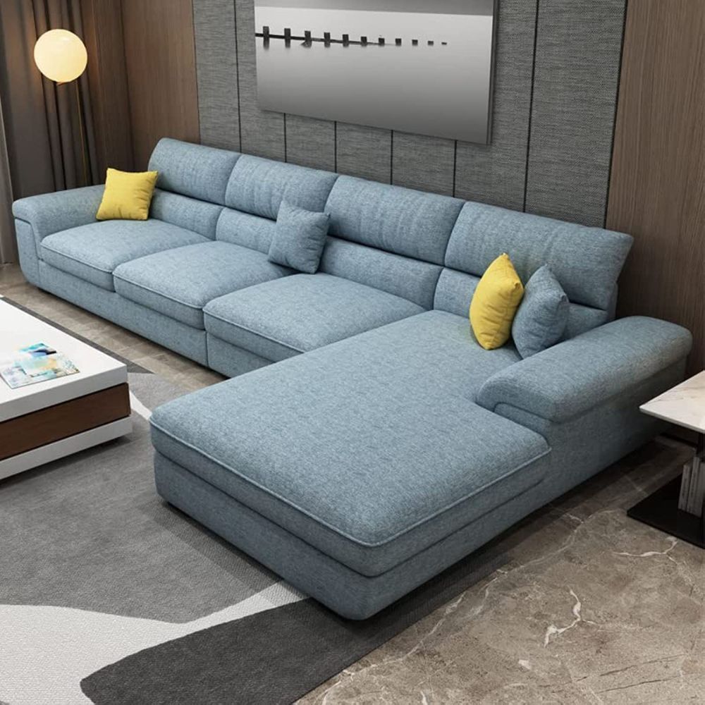 Buy Chester 4 Seater Sectional Sofa - Blue Online | Danube Home UAE