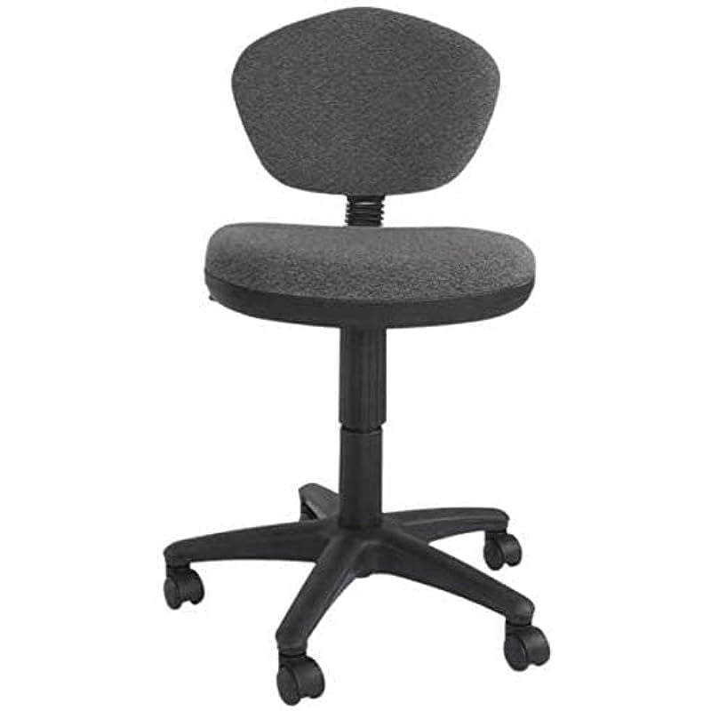 Mahmayi Sandra 1210 Task Chair - Office Chair with Height Adjustable Seat, PP Back and Seat Frame and Double Wheel Rolling Castors (Grey)