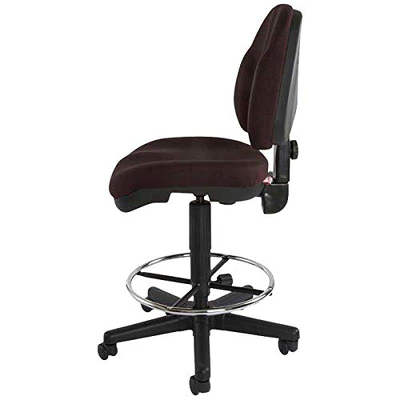 Mahmayi Debra 1380DK Task Chair - Office Chair with Draft Kit, PP Back and Seat Frame and Double Wheel Rolling Castors (Peat)