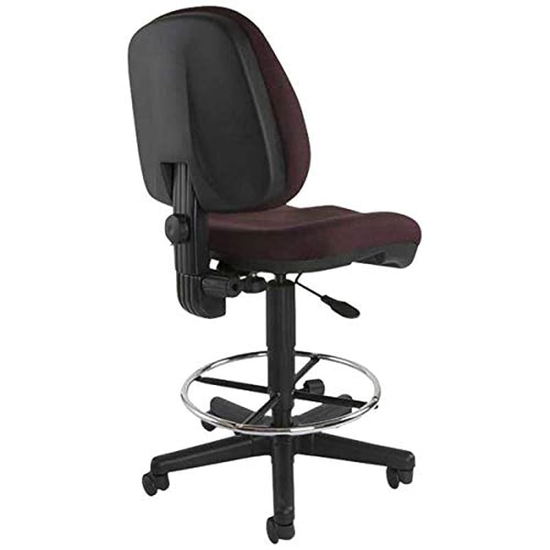 Mahmayi Debra 1380DK Task Chair - Office Chair with Draft Kit, PP Back and Seat Frame and Double Wheel Rolling Castors (Peat)