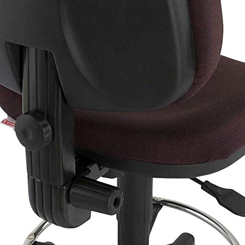 Mahmayi Debra 1380DK Task Chair - Office Chair with Draft Kit, PP Back and Seat Frame and Double Wheel Rolling Castors (Peat)