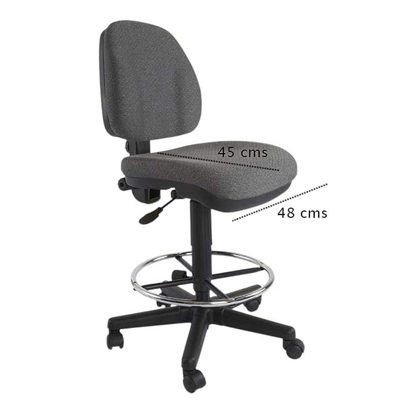 Mahmayi Debra 1380DK Task Chair - Office Chair with Draft Kit, PP Back and Seat Frame and Double Wheel Rolling Castors (Grey)