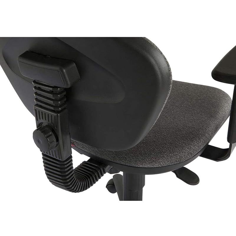 Mahmayi Sandra 1210A Task Chair - Office Chair with Adjustable Armrests, PP Back and Seat Frame and Double Wheel Rolling Castors (Grey)