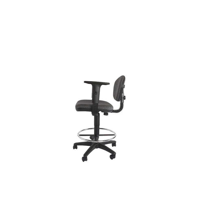 Mahmayi Sandra 1210ADK Task Chair - Office Chair with Draft Kit, Adjustable Armrests, PP Back and Seat Frame and Double Wheel Rolling Castors (Grey)