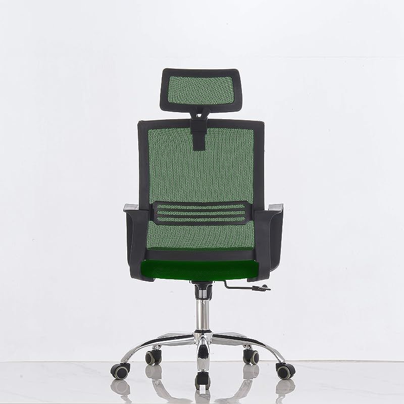 Desk Chair for Home Office Computer Workstation (Headrest Chair Green)