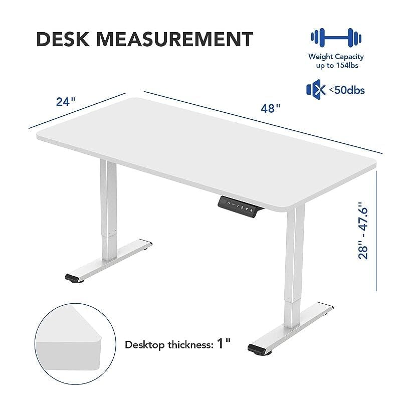 48 inch white deals desk