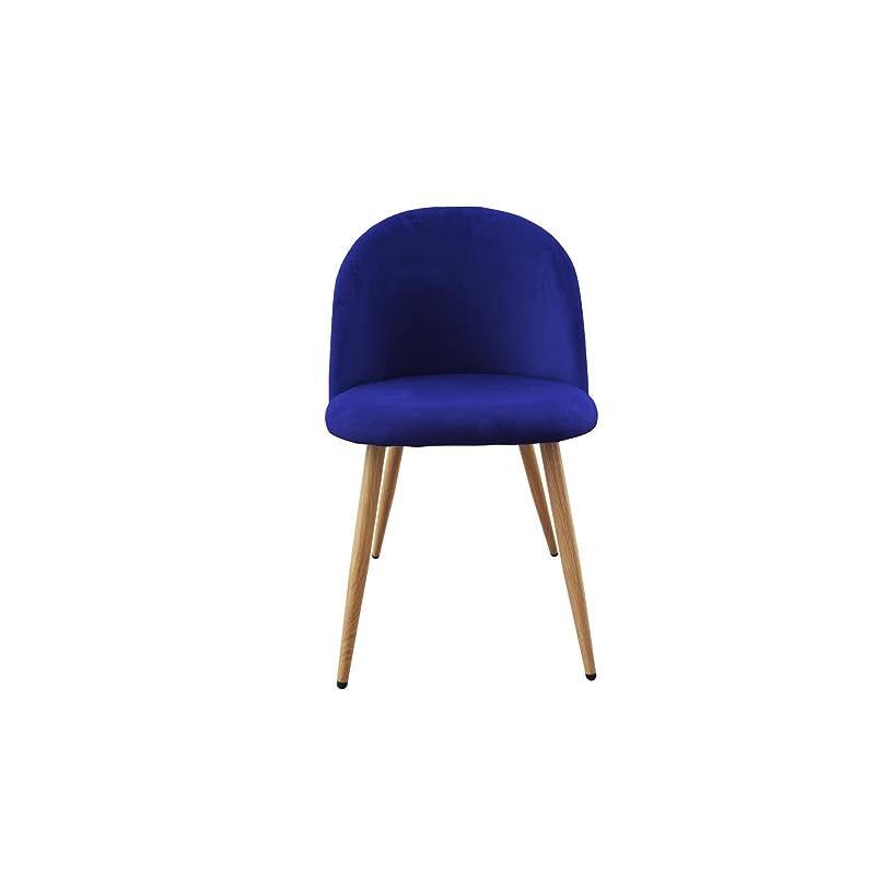 HYDC019 Velvett Blue Dining Chair for Living Room | Dining Room Chairs Living Room Chair Velvet Fabric Chair For Hotel Restaurant and Office