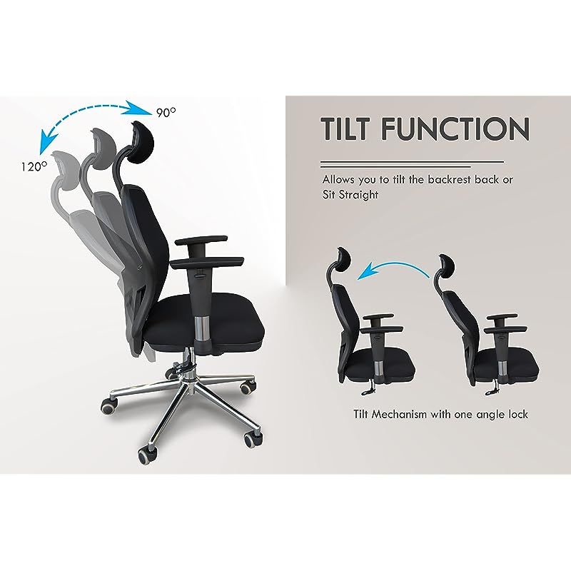 Buy Ergonomic Adjustable Office Chair with Adjustable Arm Rests