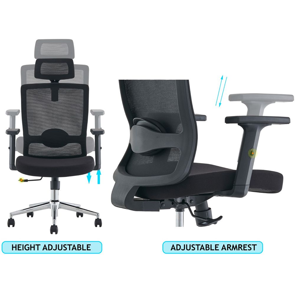 Berlman ergonomic high 2024 back with adjustable armrest