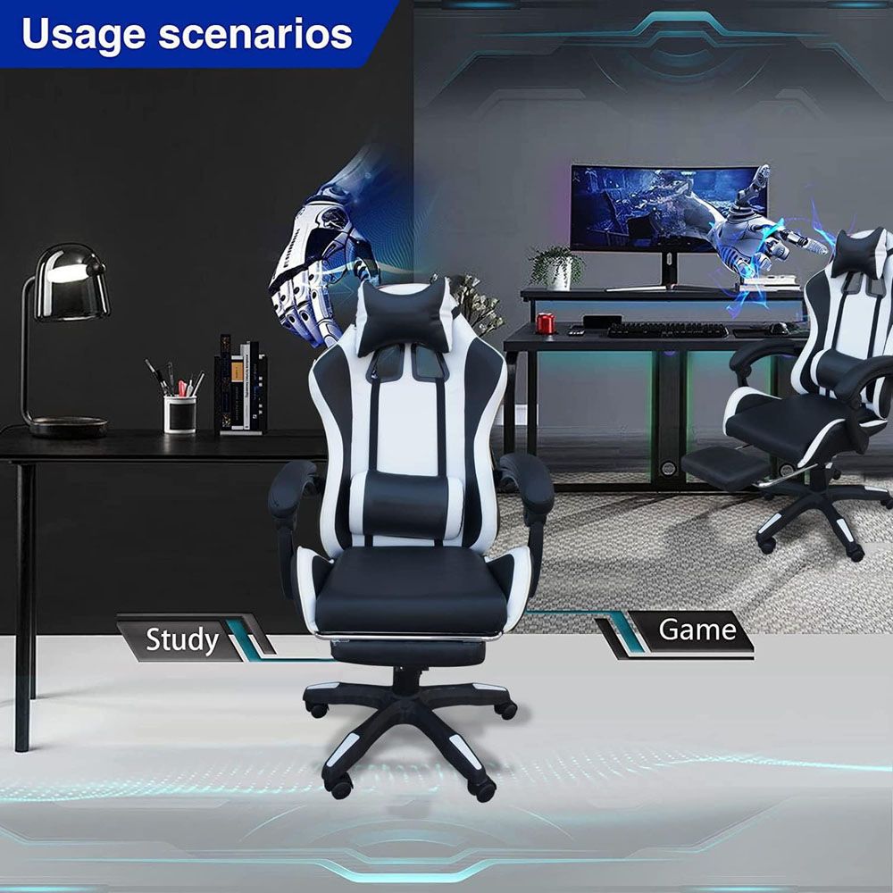 Gaming chair with on sale footrest near me