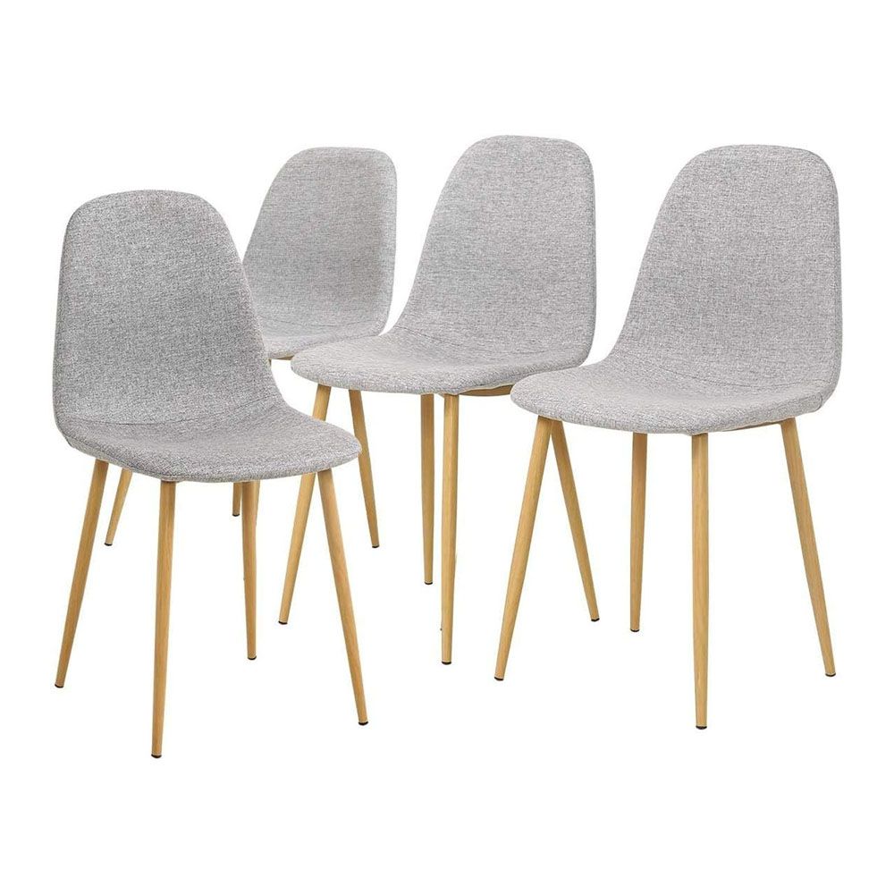 4 grey shop dining chairs