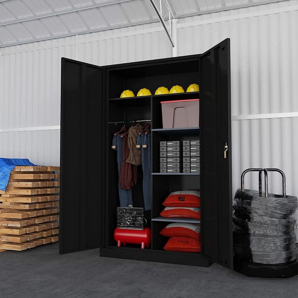 Steel cupboard 2024 storage solution