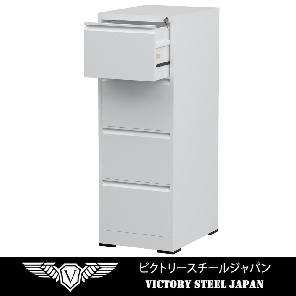 Godrej OEM File Cabinet with Lock, 4 Large Storage steel Cabinet, Metal Portable Cabinet with 4 Drawer, Vertical File Cabinet, 4 Layer Cabinet Office Storage Cabinet for A4/Letter - (White)