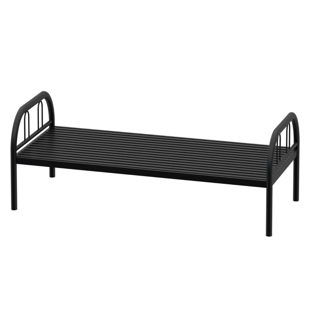 Ikea black deals metal bed frame