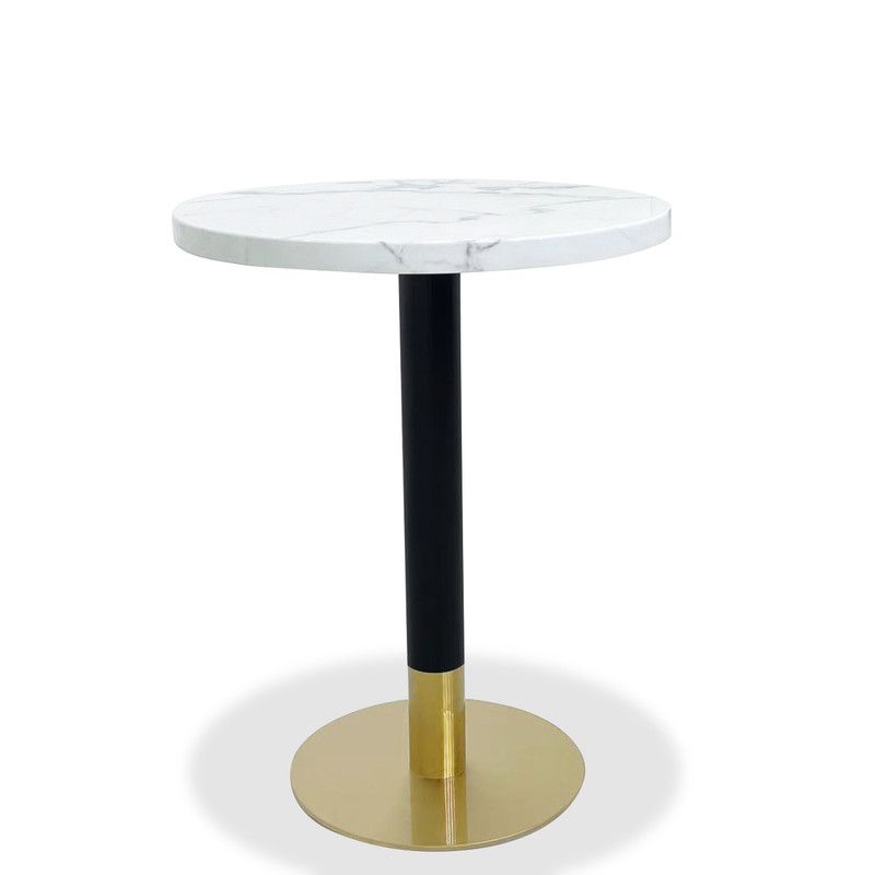 White marble deals round dining table