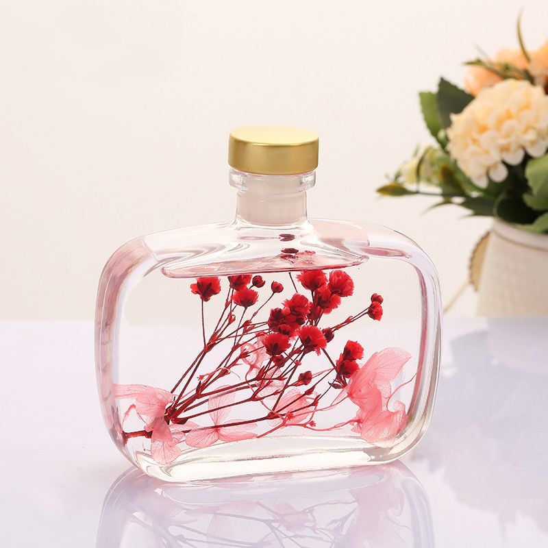 Jasmine Oil Aromatherapy Diffuser Stick in Beautiful Glass Bottle - Room Fragrance & Home Décor