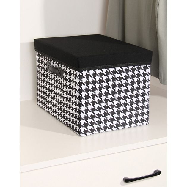 Decorative Storage Box For Clothes Households Etc Made With High Quality Oxford Material.