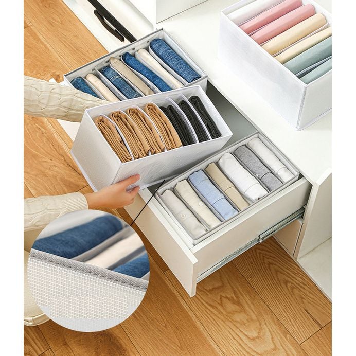 Storage Boxes Underwear Closet Organizer Drawer Made With Polyester Material.