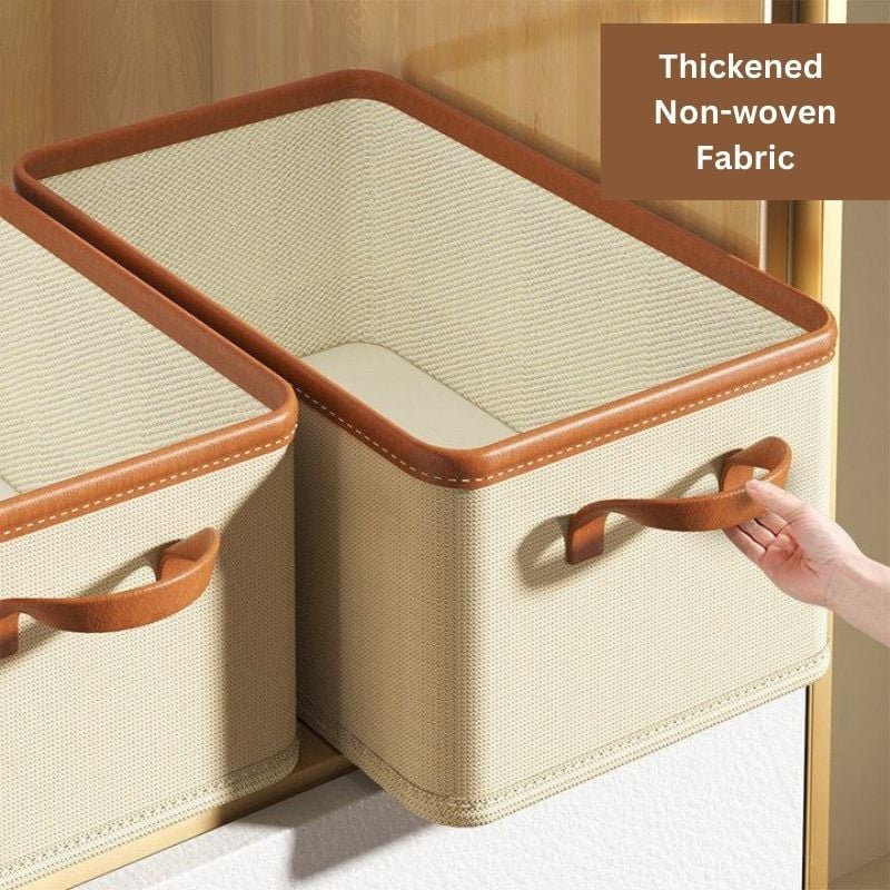 Household Foldable Clothes Storage Boxes Underwear Closet Organizer Wardrobe Drawer 40×25x20CM (25L)