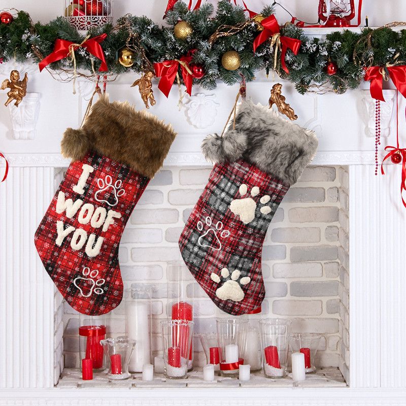 مجموعة من 2 جوارب خاصة لموسم عيد الميلاد لتزيين المنزل.