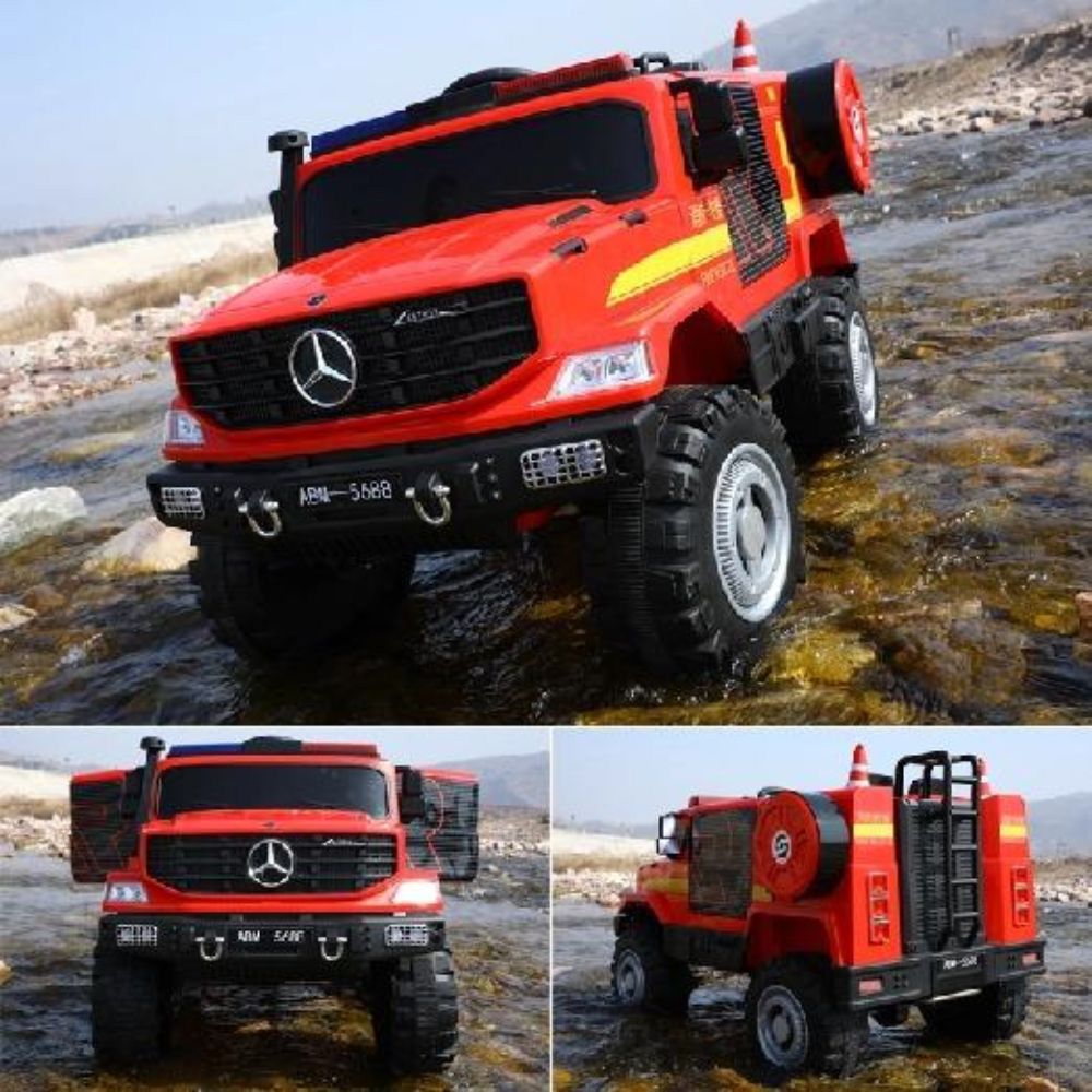 Buy MYTS Kids Mercedes Benz style Fire engine 2 seater Online Danube Home UAE