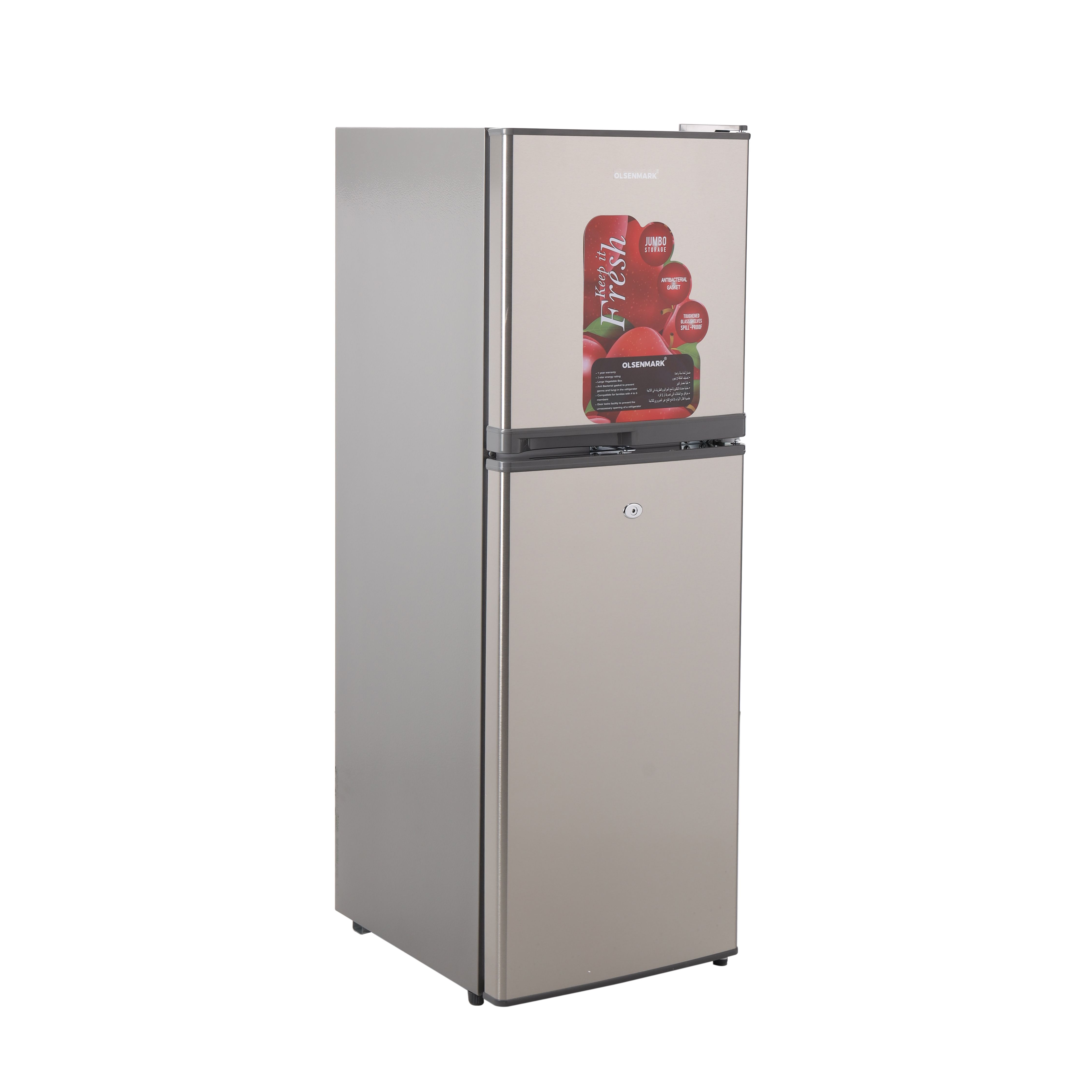 Buy Double Door Refrigerator 180L OMRF5002 Grey Online Danube Home UAE buy-double-door-refrigerator-180l-omrf5002-grey-online-danube-home-uae