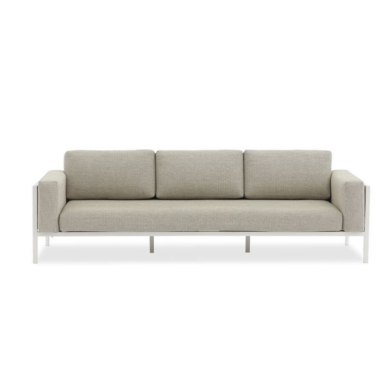 Reef White 3-Seater Sofa