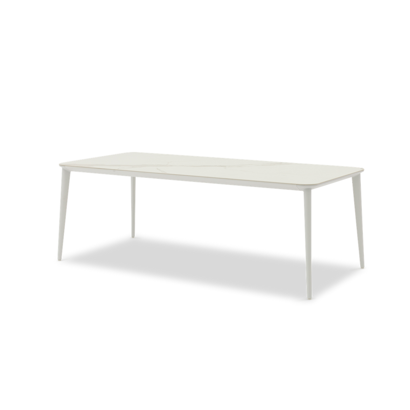 Timo White Ceramic Top 6-Seater Dining Table (without chairs)