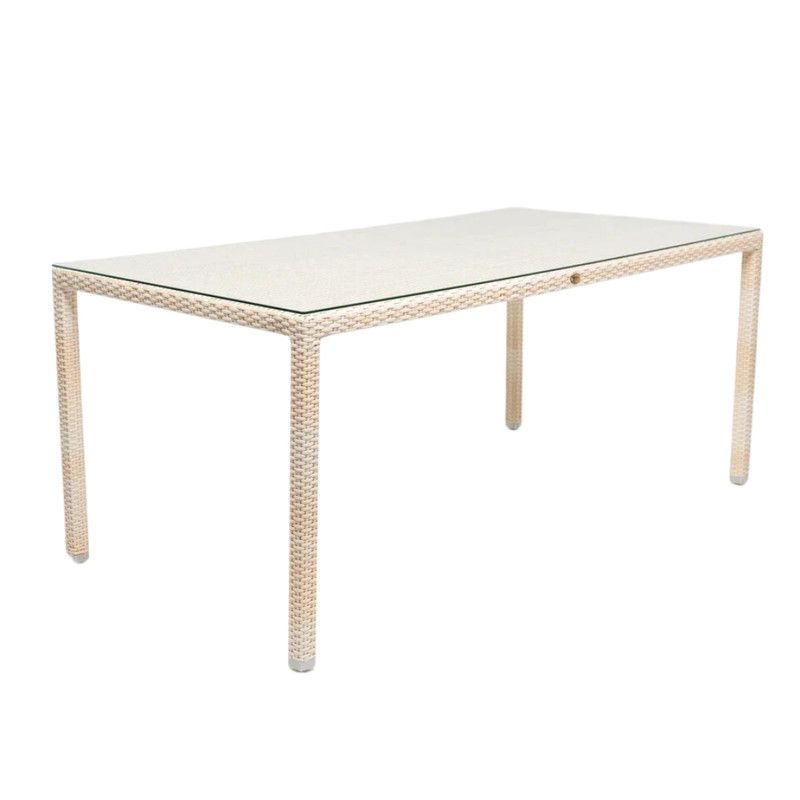 White rectangle outlet table