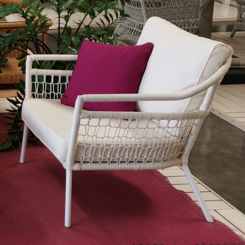 Sardinia White 1-Seater Sofa