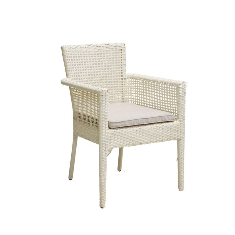 Violet White Dining Armchair