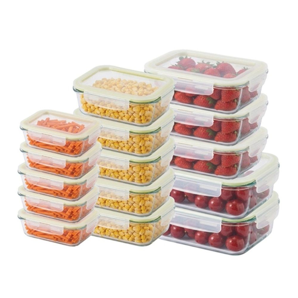 Buy LocknLock Fresh Oven-Safe Glass Rectangular Container 15-pcs Set ...