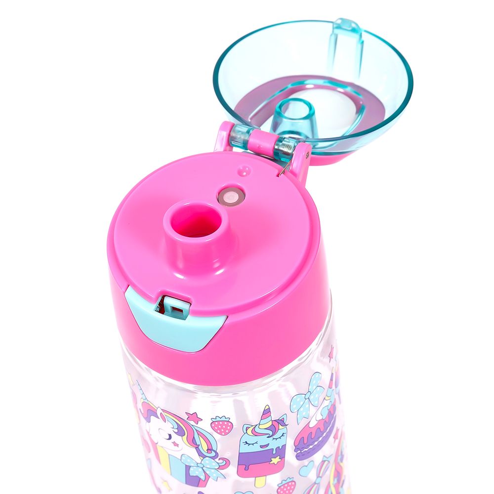 Eazy Kids Tritan Water Bottle w / Spray, Unicorn Desert - Pink, 750ml