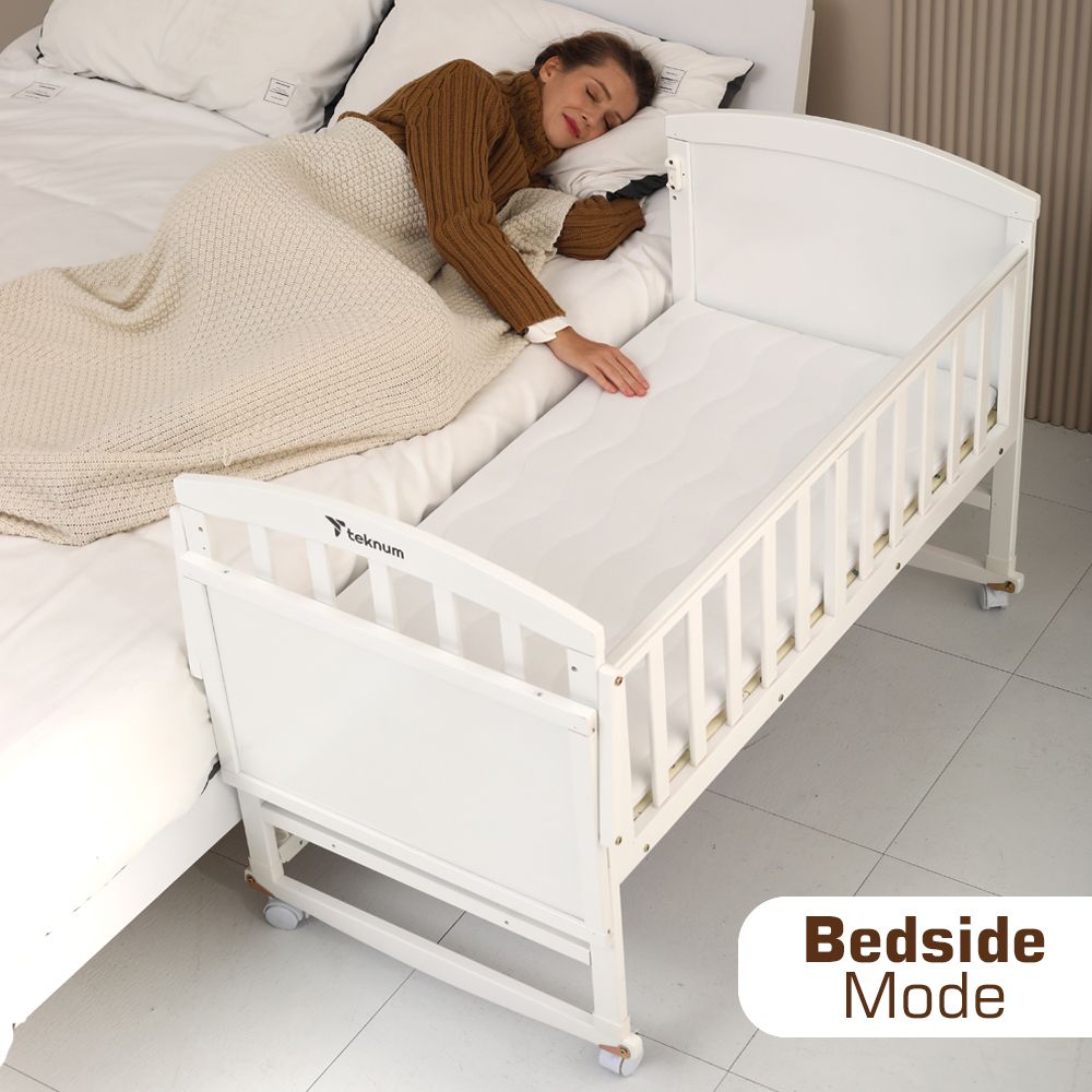 Convertible best sale bedside crib