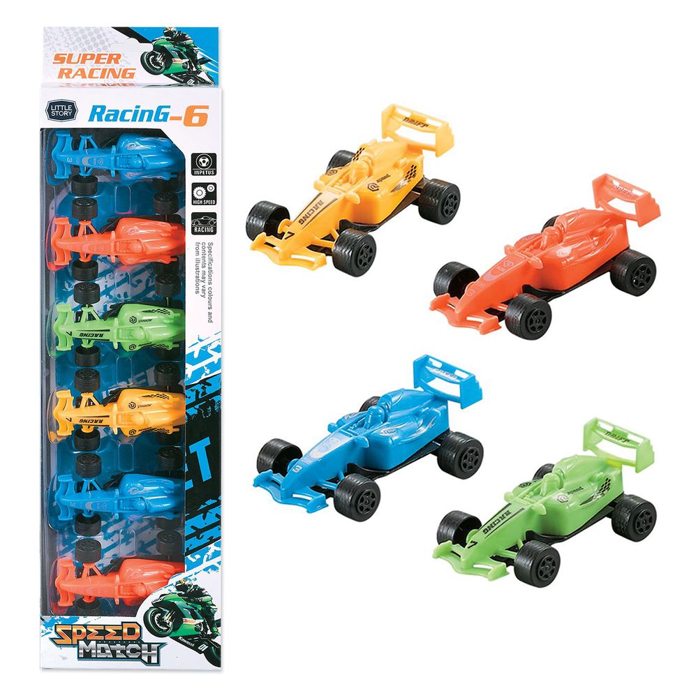 Buy Little Story Kids Toy Pull Back F1 Series Cars Set of 6pcs