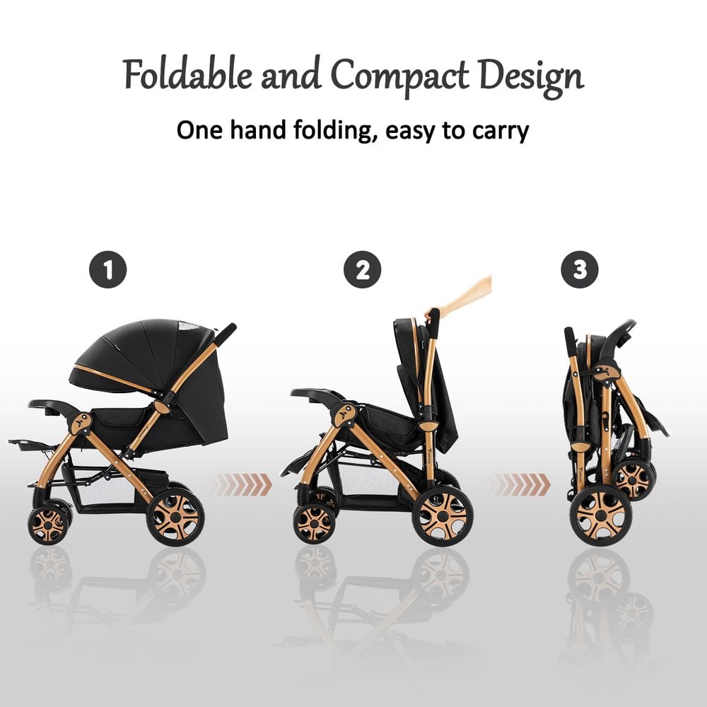 TEKNUM Reversible Trip2 Stroller - Black