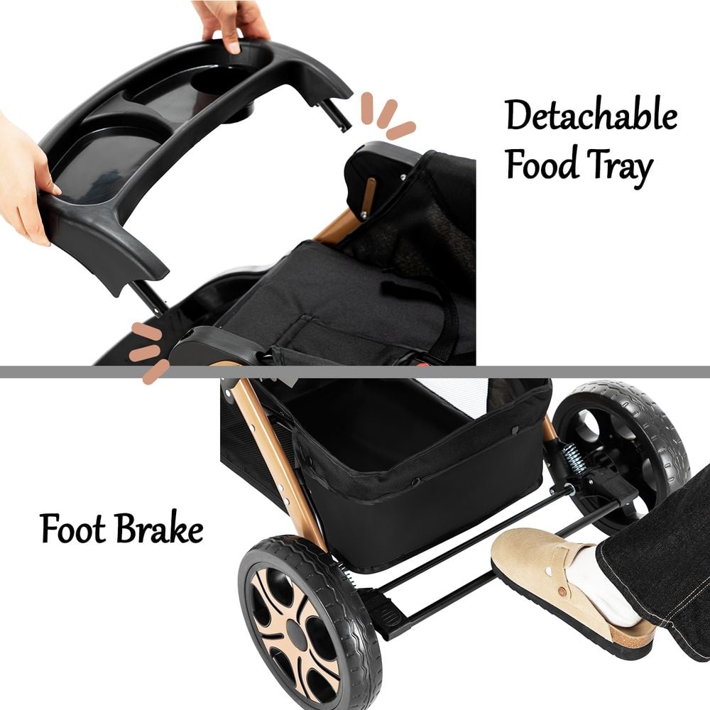 TEKNUM Reversible Trip2 Stroller - Black