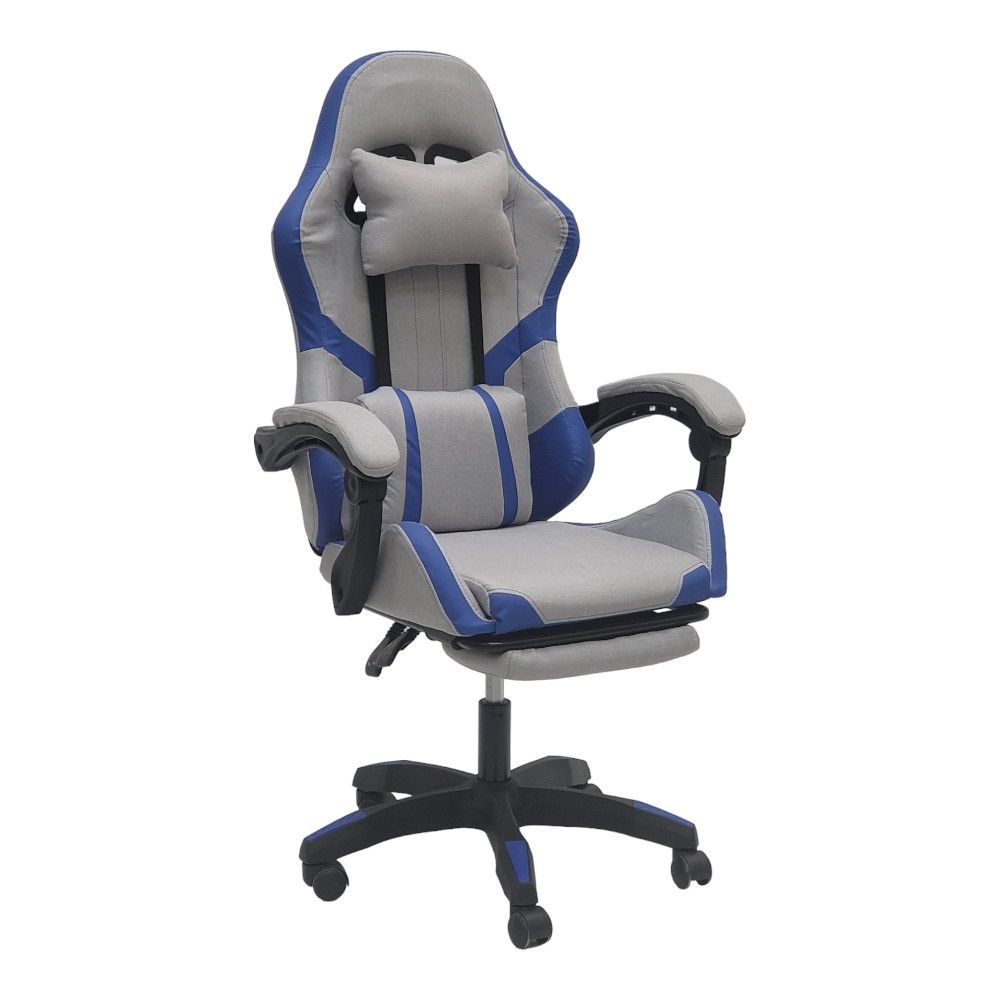 Blue reclining gaming chair sale