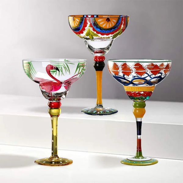 Color Whirl Cocktail Glasses