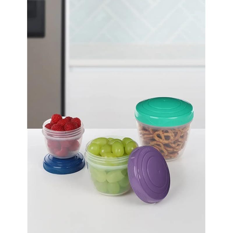 Sistema Small Split Storage Container, Colours May Vary, 350ml, Colours may  vary. 