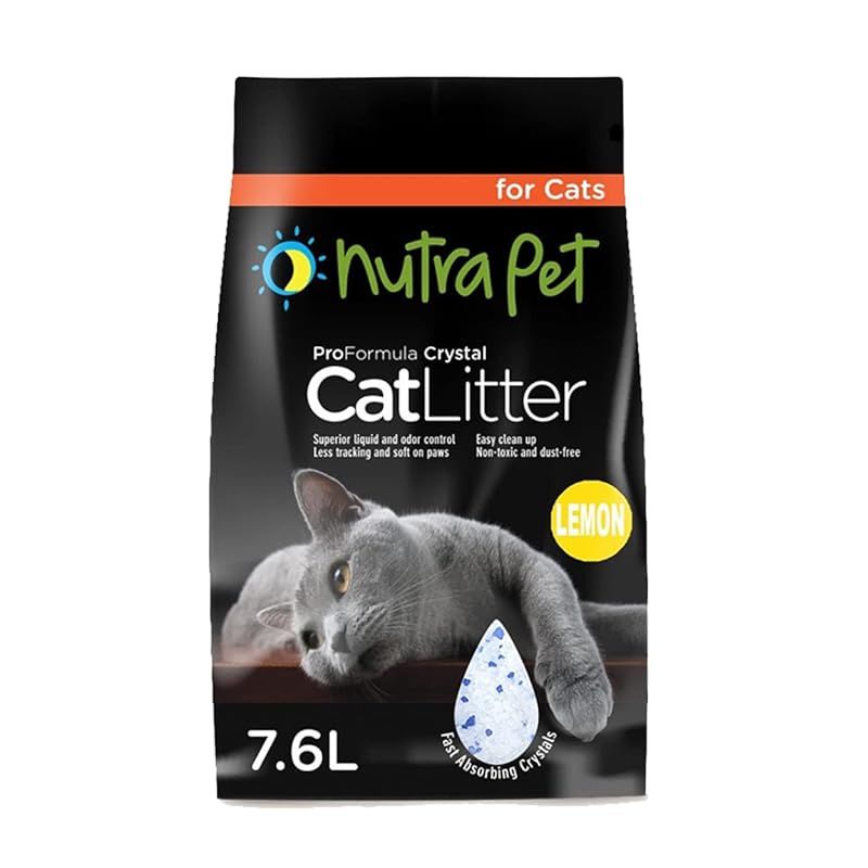 Buy Nutrapet Cat Litter Silica Gel 7.6 Liter Lemon Scent Online 