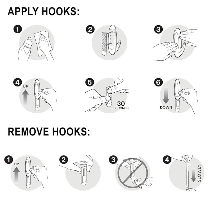 Command Strips 17006Clr Clear Mini Command Hooks 6 Count