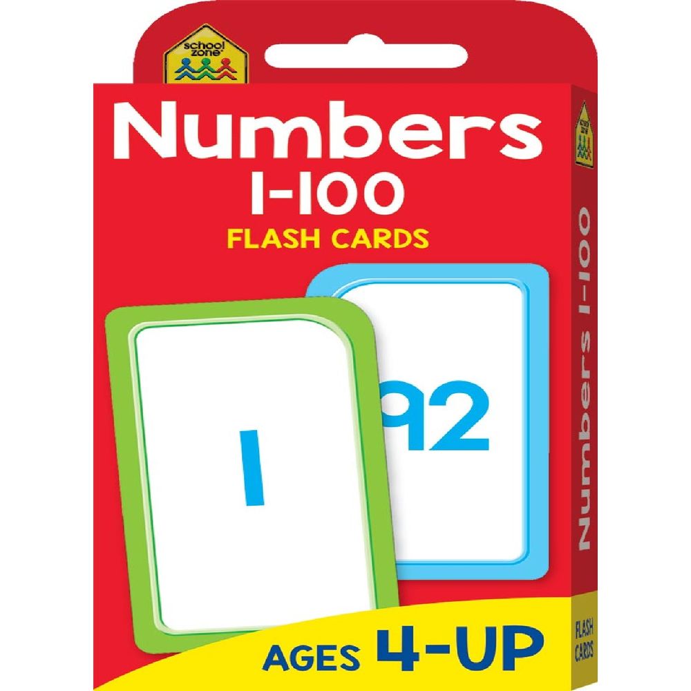 Buy School Zone: Numbers 1-100 Flash Cards Online | Danube Home UAE