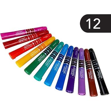 Crayola Take Note! Broad Line Dry Erase Markers Colored Pack of 12