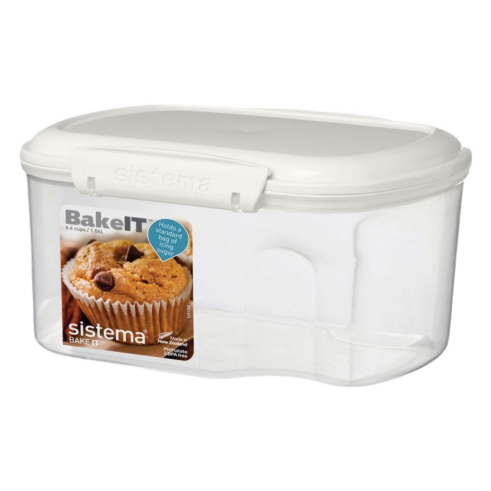 Sistema Bake Container, Clear - H6.9 x W5.2 x D 4.6 inches