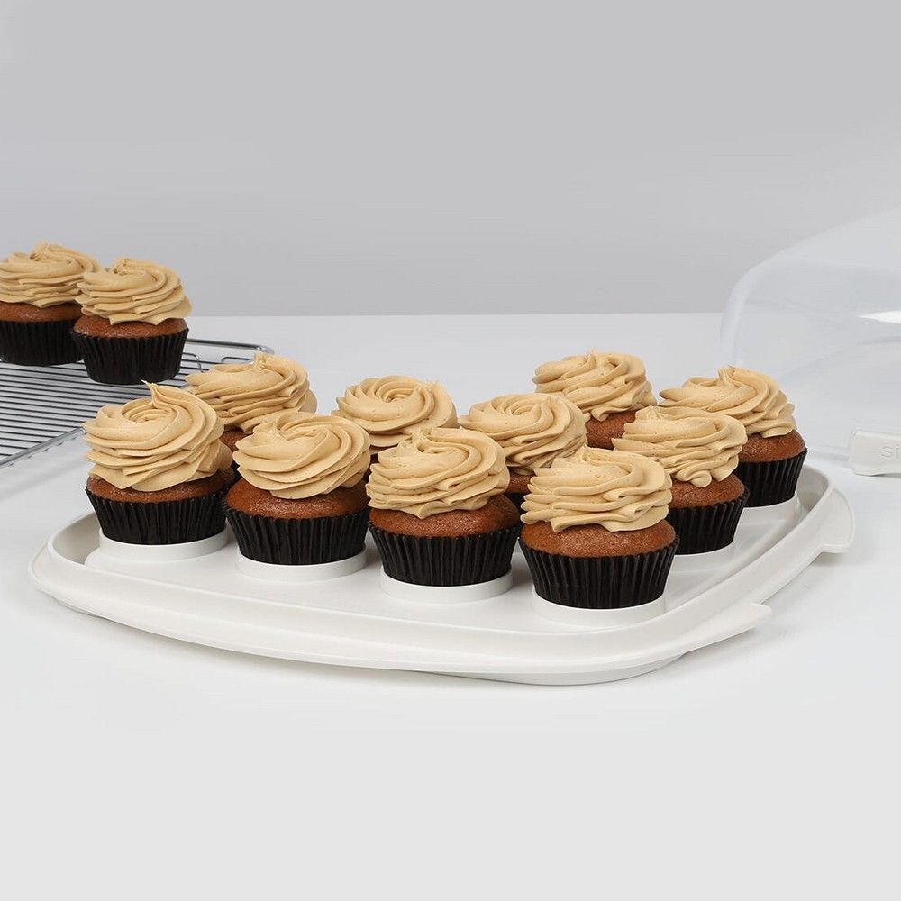 Sistema BAKE IT™ 8.8L Cake Carrier & Cupcake Box , Reversible Base, Keeps Baked Goods Fresh