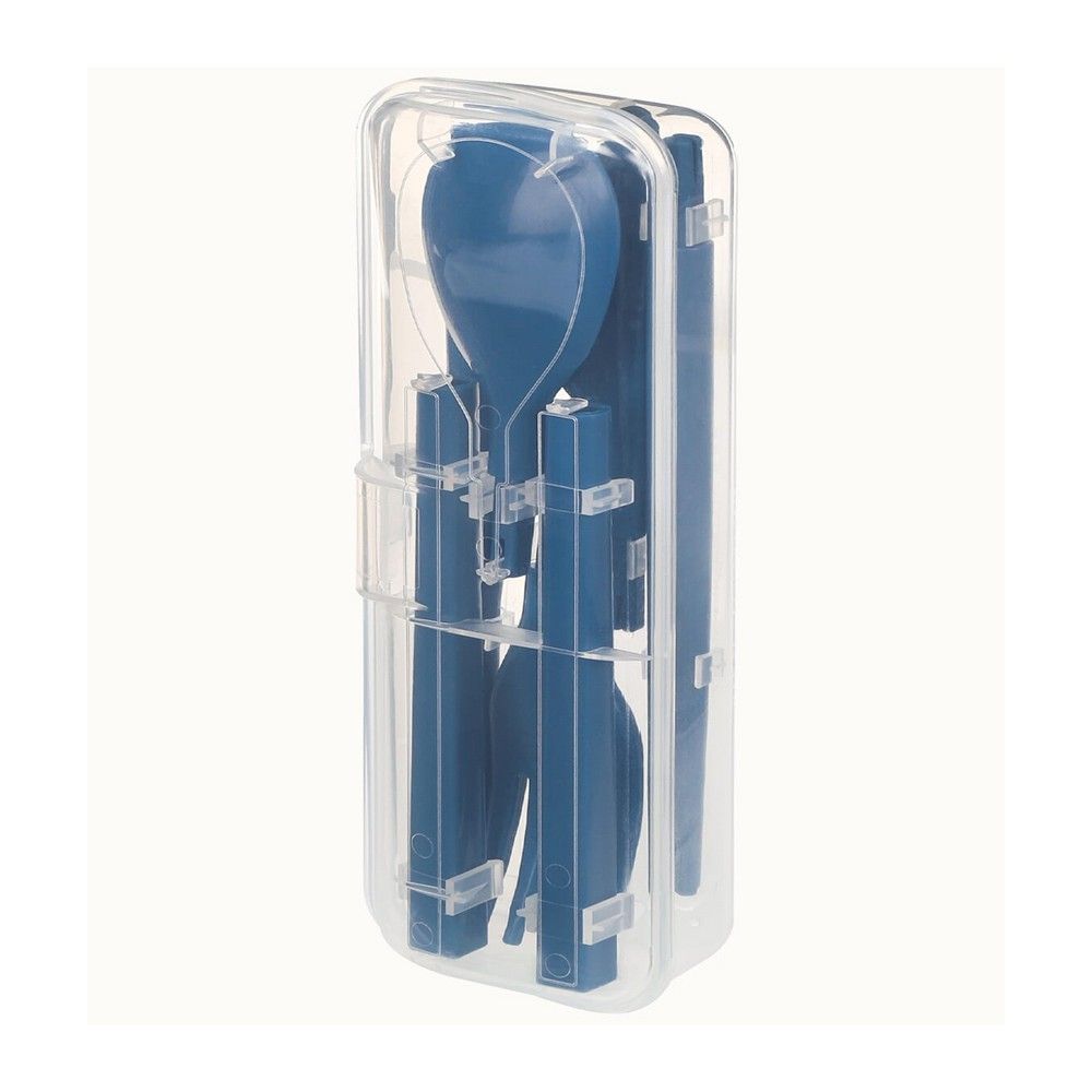 Sistema Cutlery To Go :Travel Ready, Lunch Box Essential , BPA Free & On the Go, Blue