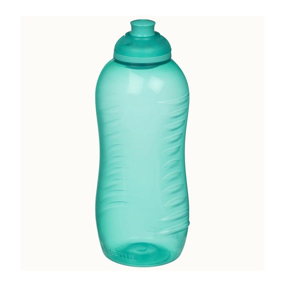 Sistema 620ml Squeeze Bottle  Green : Gym & Fitness Bottle   Leakproof & BPA Free Hydration   Safe & Reusable 